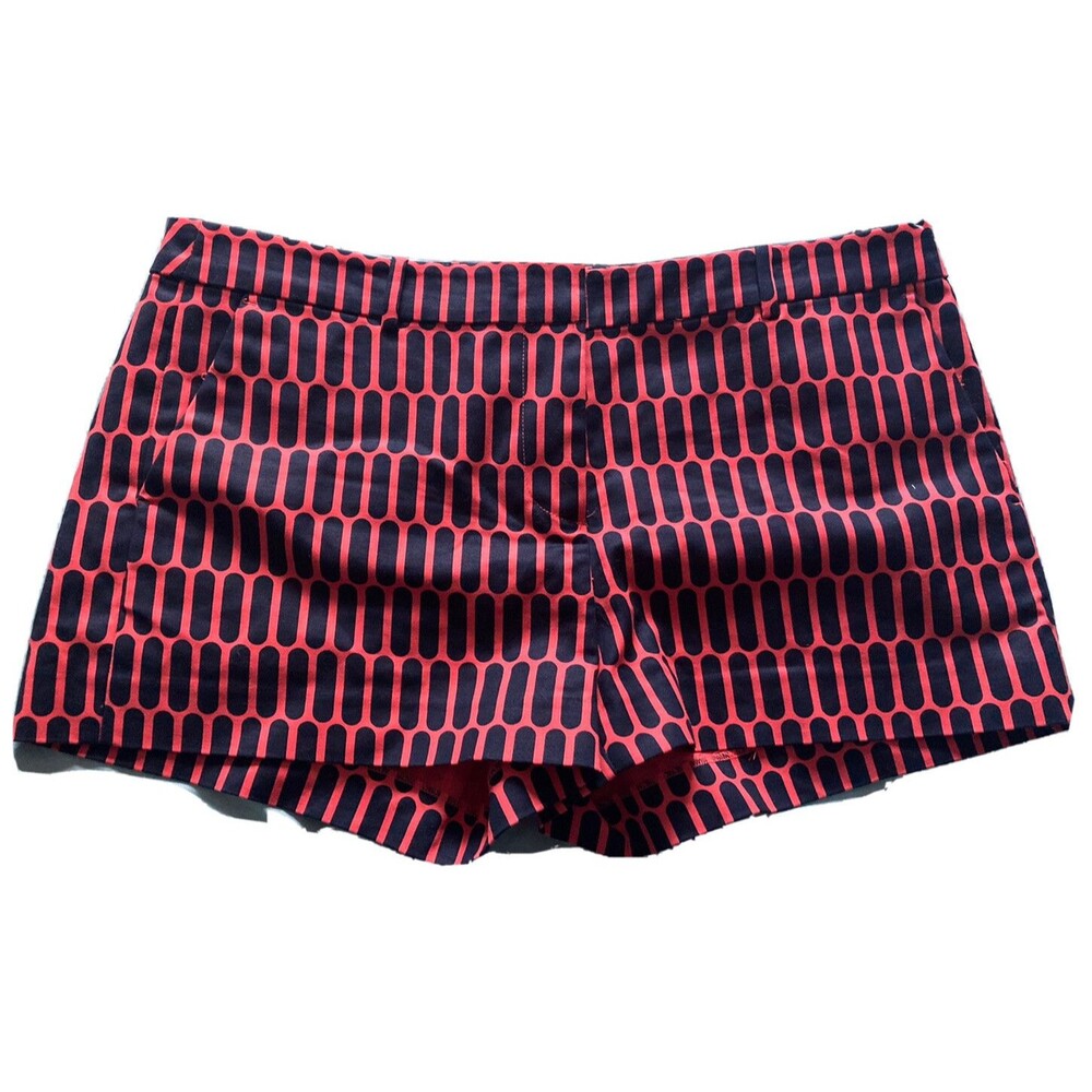 NWT Michael Kors Black Orange Shorts Women's SZ 10 MSRP $46 11L x 17W